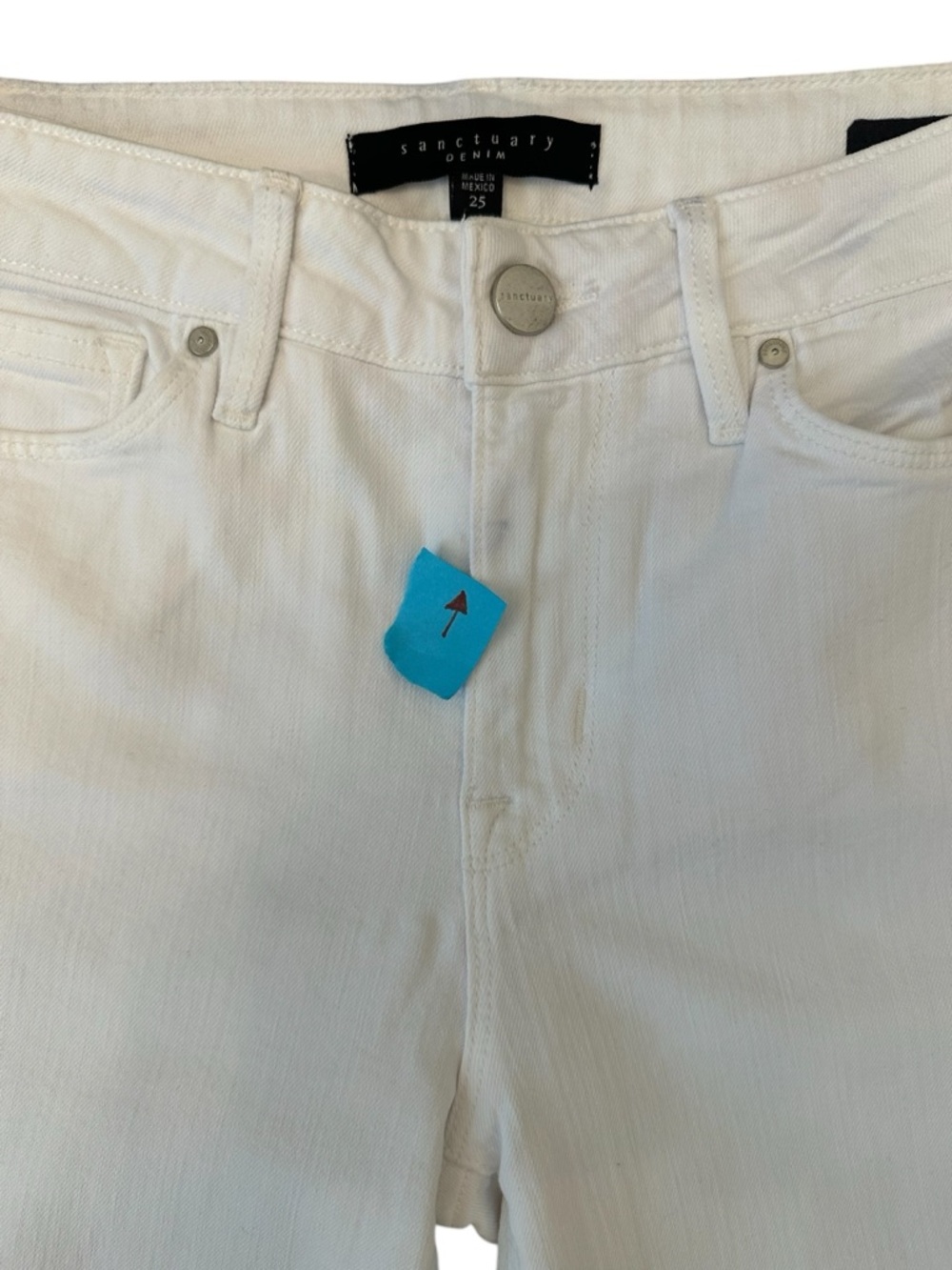 SANCTUARY Denim Robbie Cropped Flare Jeans White Women Size 25 $169 MSRP NWOT - Picture 9 of 15